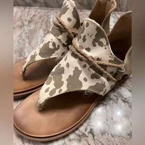 Very G- cow print sandals